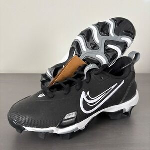 Nike Force Trout 8 Keystone Baseball Shoes Black/White New 2.5 Youth